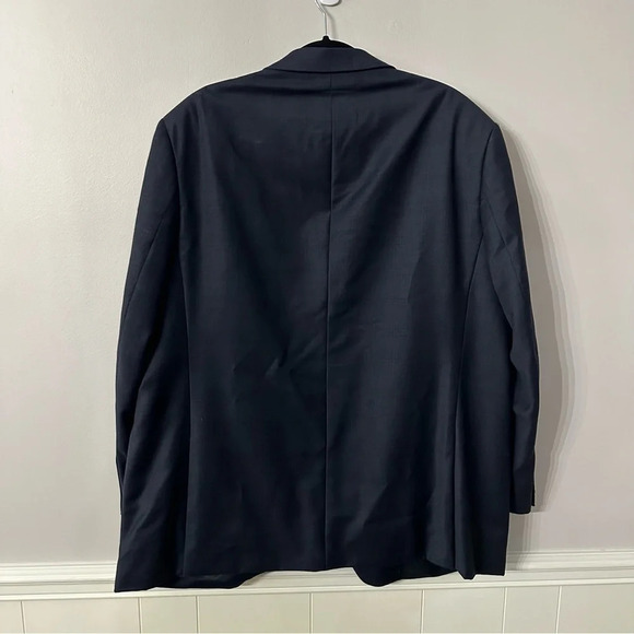 Pronto Uomo Platinum Modern Fit Men's Navy Wool Blend Blazer Jacket Sz 46R GUC - Picture 9 of 9